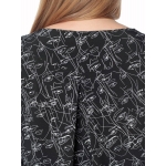 Блуза МУЗА с15 вискоза цвет черный